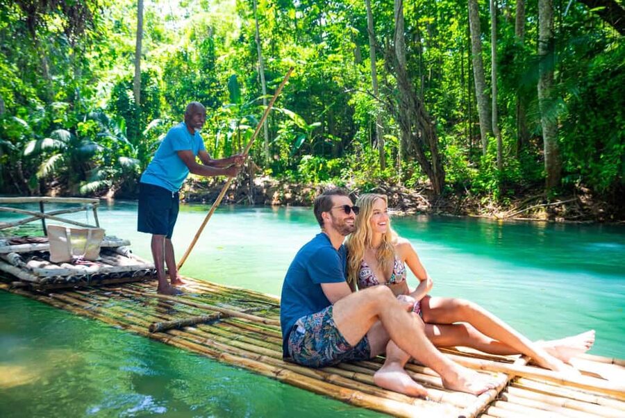 Ocho Rios: Horseback Riding in the Ocean and Bamboo Rafting - Bamboo rafting on the White River