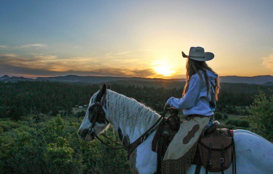 Orderville: Checkerboard Evening Shadow Horseback Ride - Riding through red rock country near Zion’s east entrance