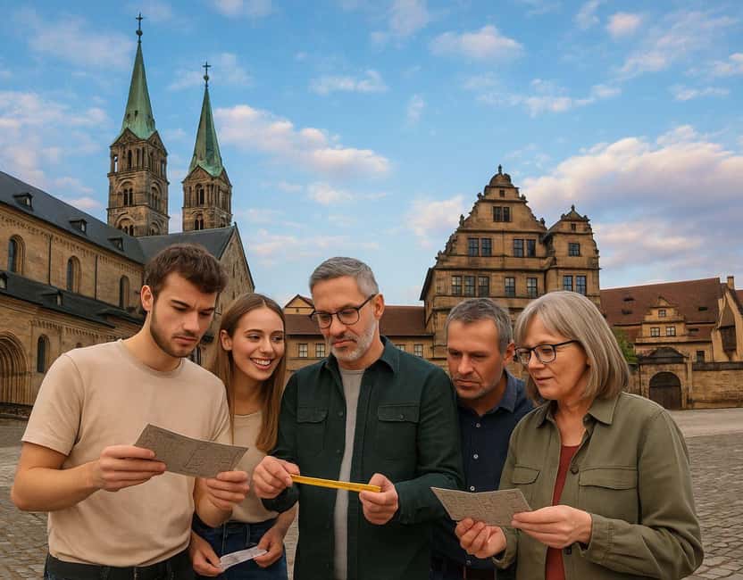 Outdoor Escape Game with puzzle backpack Bamberg: The Secret of the Horseman - Why the no-screen format matters