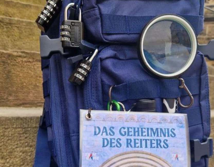 Outdoor Escape Game with puzzle backpack Bamberg: The Secret of the Horseman - Price and value at $25 per person