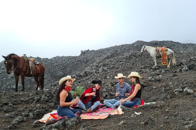 Pacaya Volcano Luxury Sunset Horseback Riding Tour/ Dinner Cooked by-Lava Chef - Sunset over Pacaya, then a moonlit ride back