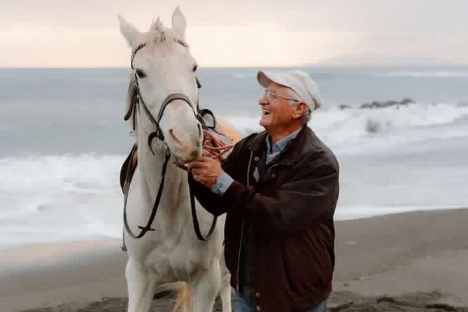 Premium Secluded Black Beach Horseback Riding Tour in Santorini - Riding beyond Santorini’s postcard views