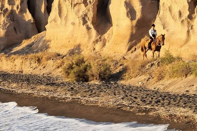 Premium Secluded Black Beach Horseback Riding Tour in Santorini - What the horses and guide add to the ride