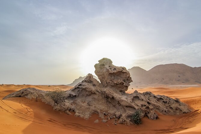 Private 4x4 Mleiha Desert Safari Horse Riding with Museum Visit - Camel Rock and Fossil Rock photo stops
