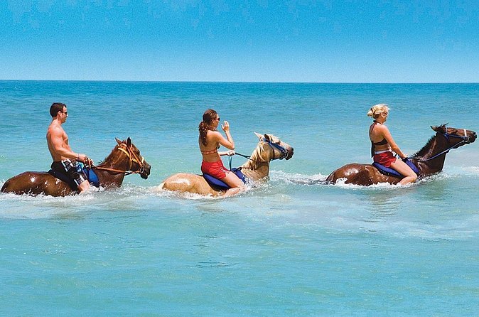 Private Beach Horseback Riding from Ocho Rios - The horse swim and beach finish