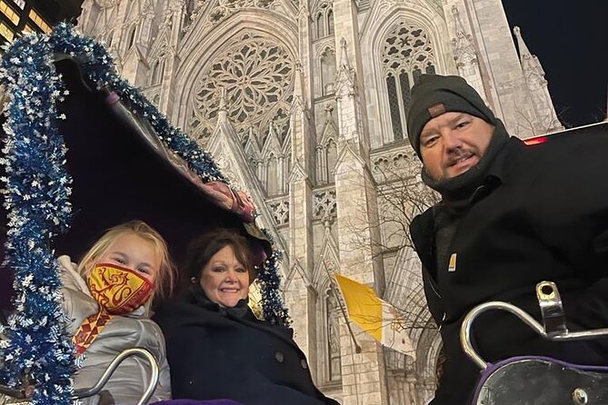 Private Christmas Lights Horse Carriage Tour In New York City - St. Patrick’s Cathedral and the Bank of America Tower