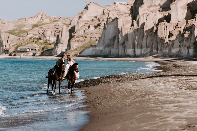 Private Horse Riding Experience in Santorini - A quiet ride through Santorini’s volcanic south