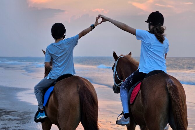 Private Horseback Riding in Muscat Beach - Choosing between sunrise and sunset