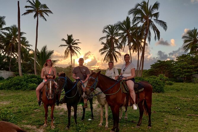 Private Sunset Horseback Riding in punta cana beach - The inland trail: nature, rocks, and mud