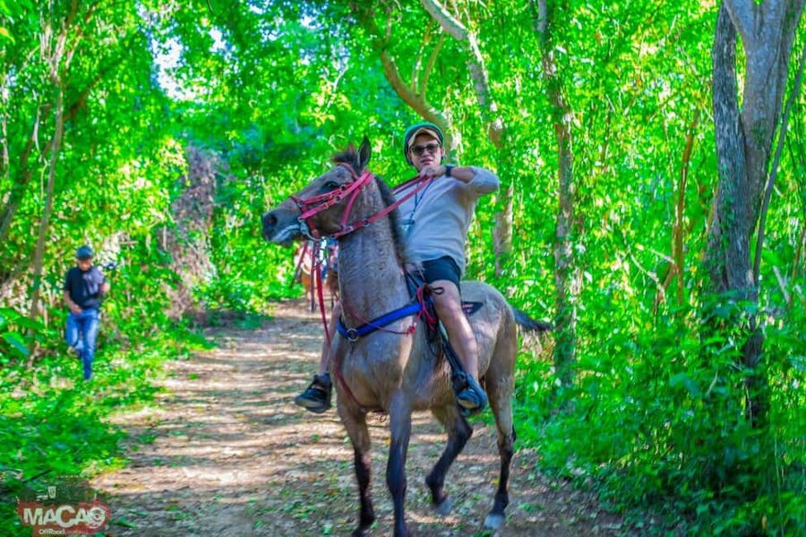 Punta Cana Horseback riding & Sunset + beach + free pick-up - Riding from Punta Cana toward Playa Macao