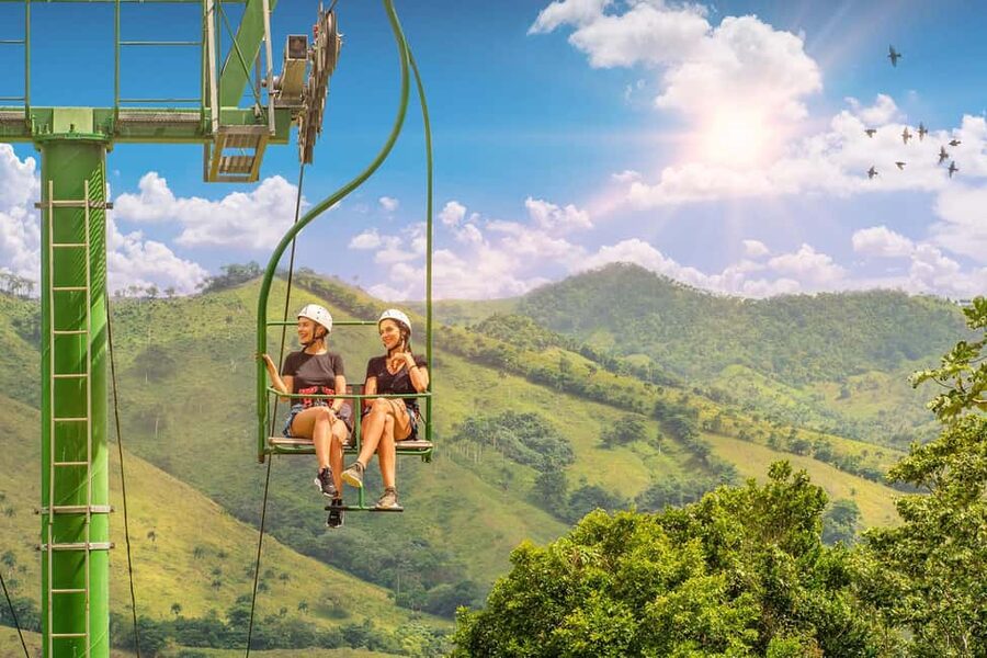Punta Cana: Zipline, Chairlift, Buggy & Horse Ride Adventure - Start with the zip lines