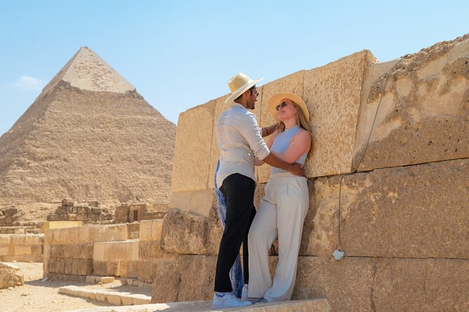 Pyramids of Giza Photoshoot & Tour with Camel, Horse & Shopping - A private vehicle makes the timing easier