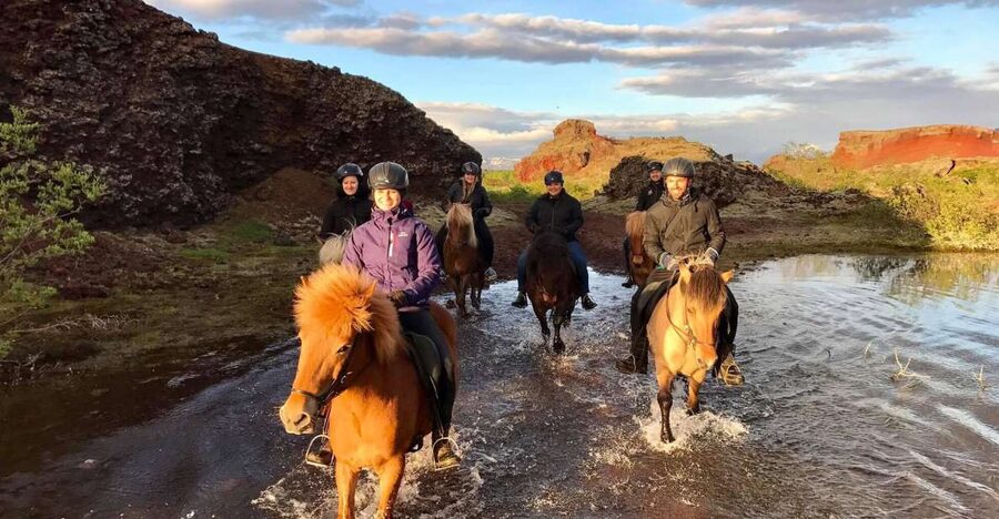Reykjavik: Evening Sleipnir Horse Riding Tour with Pickup - Hólmsheiði, Stallion Valley, and open green hills
