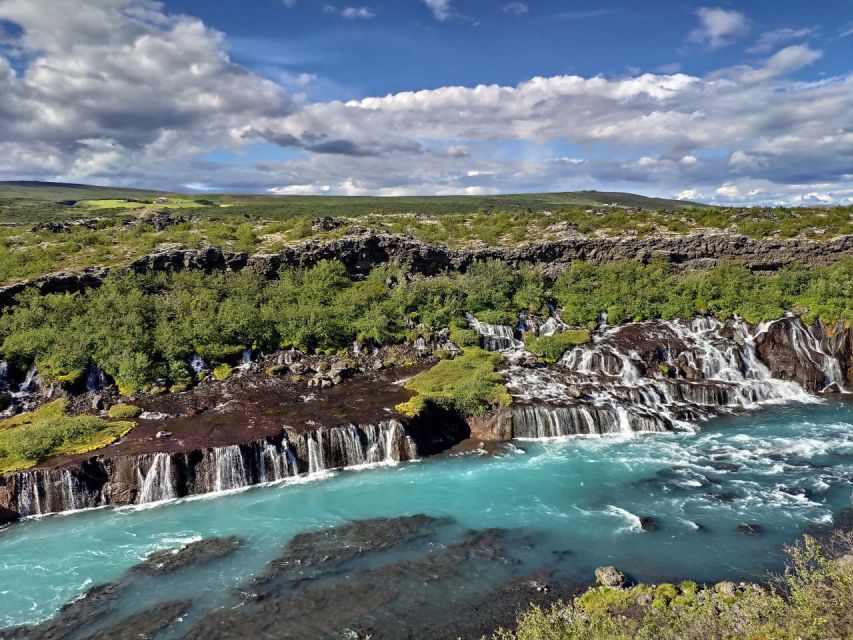 Reykjavik: Lava Cave, Hot Springs, Horses & Waterfalls Tour - Meeting the horses at Sturlureykir