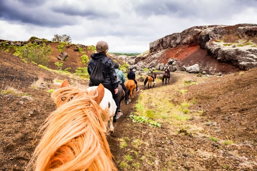 Reykjavik: Red Lava Horse Riding Tour - Red lava fields without leaving Reykjavik far behind