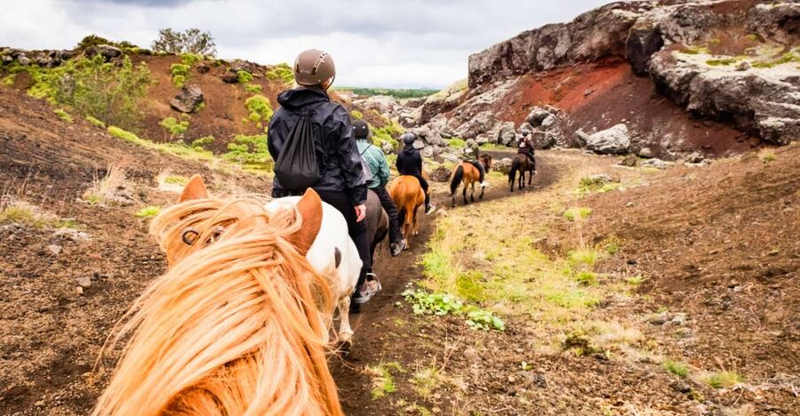 Reykjavik: Red Lava Horse Riding Tour - The beginner route through the Redhills