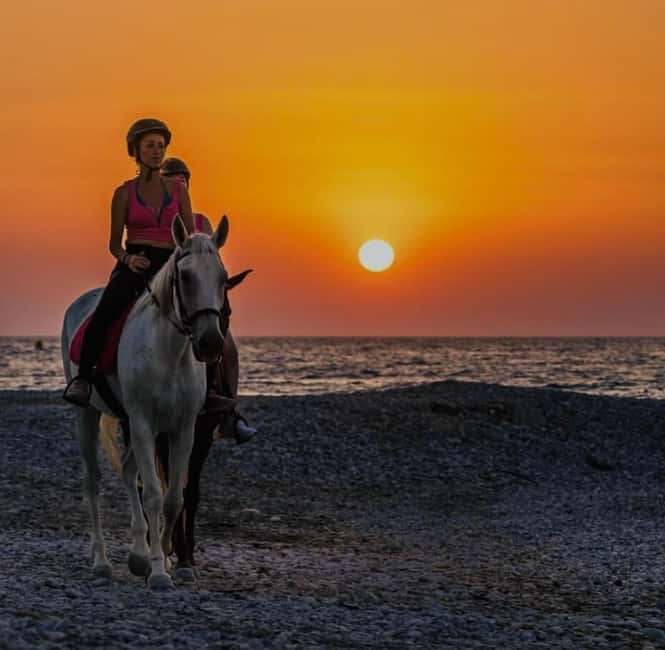 Rhodes Island: Horseback Riding at the Beach During Sunset - A Rhodes sunset viewed from horseback