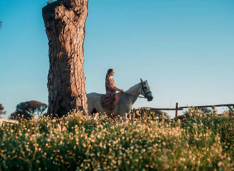 Rome: Horseback Riding Experience in Castel Fusano - Following the forest trails for one hour