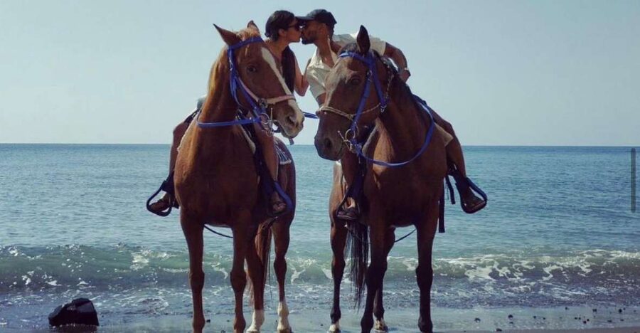 Santorini Fun day: Horseriding- Wine Tasting - Tapas - What the riding guides add