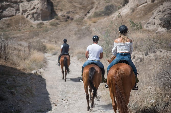 Santorini Horse Riding to Black Sandy Beach - Why first-time riders usually fit well