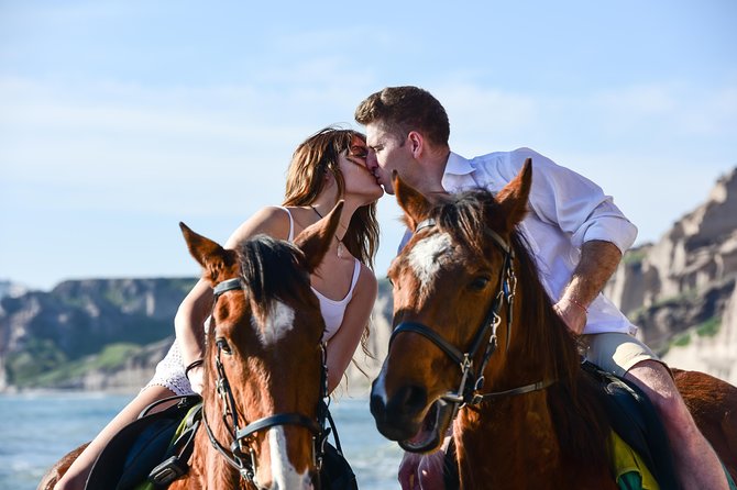 Santorini Horse Riding to Black Sandy Beach - The family welcome and the small-group advantage
