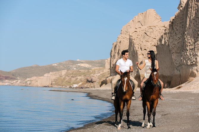 Santorini: Horse Riding to the Black Sandy Beach (Eros beach) - Is the $120.94 price good value?
