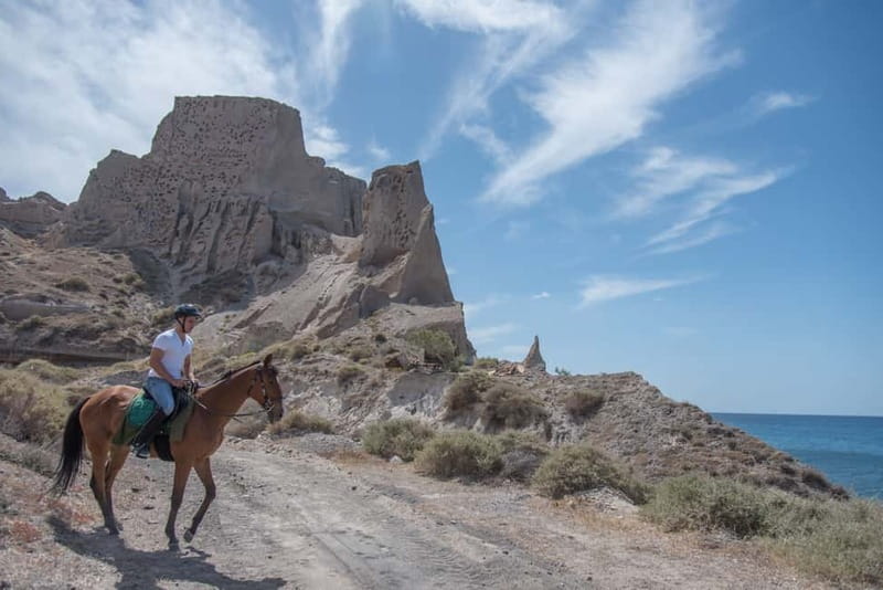 Santorini: Horse Riding Trip to Black Sandy Beach - Key points to know before you book
