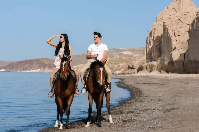 Santorini: Horseback Riding on the Black Sandy Eros Beach - Why This Ride Shows You a Different Santorini