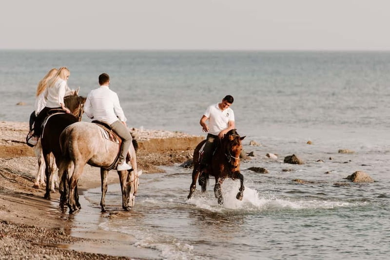 Santorini: Horseback Riding on the Black Sandy Eros Beach - What the $117 Price Gets You