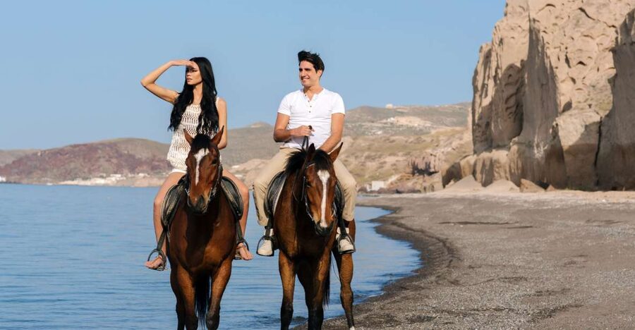 Santorini: Horseback Riding on the Black Sandy Eros Beach - Who Should Book This Santorini Horse Ride?