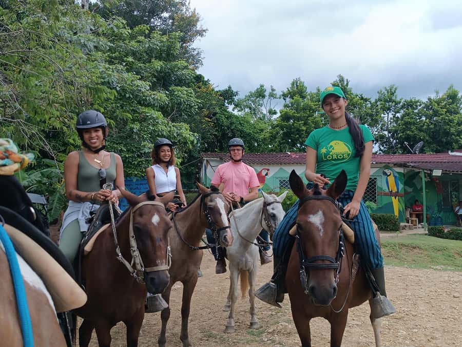 Scenic Horseback Ride in Tropical Mountain Reserve - Forest trails, monkeys, and macaws