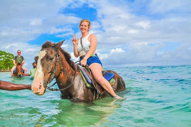 Shared Tour in Ocho Rios with Horseback Riding and Swimming - Meeting the horses and settling into the saddle