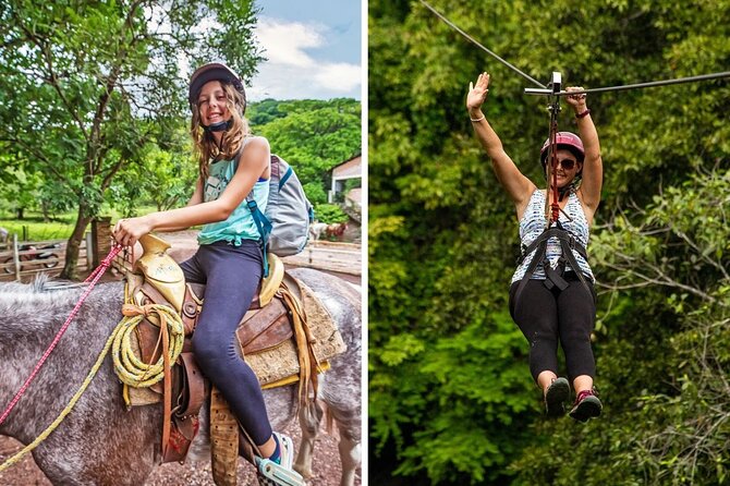 Sierra Madre Horseback Riding and Zipline with Lunch Included - Key points at a glance