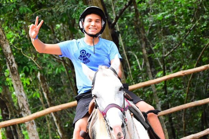 Single ATV, Ziplines, Cenote & Horse Riding from Cancun & Playa Del Carmen - Pickup from Cancun and Playa del Carmen