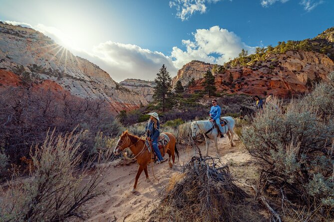 Small-Group East Zion White Mountain Horseback Ride - The first 25 minutes on horseback