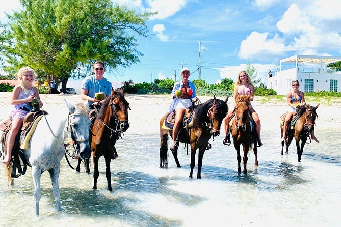 Small Group Horseback Riding Adventure in Caicos Islands - Entering water up to 1.5 meters deep