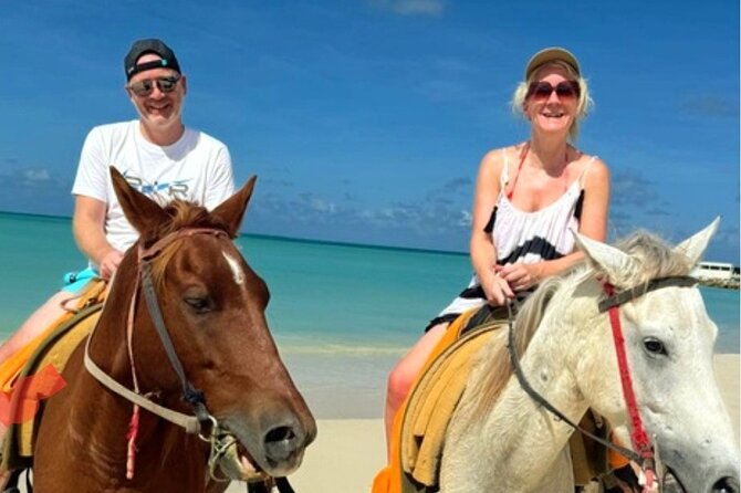 St. John's,Antigua Horse Back Riding & bareback swim & Fort beach - The bareback swim and return to the turquoise water
