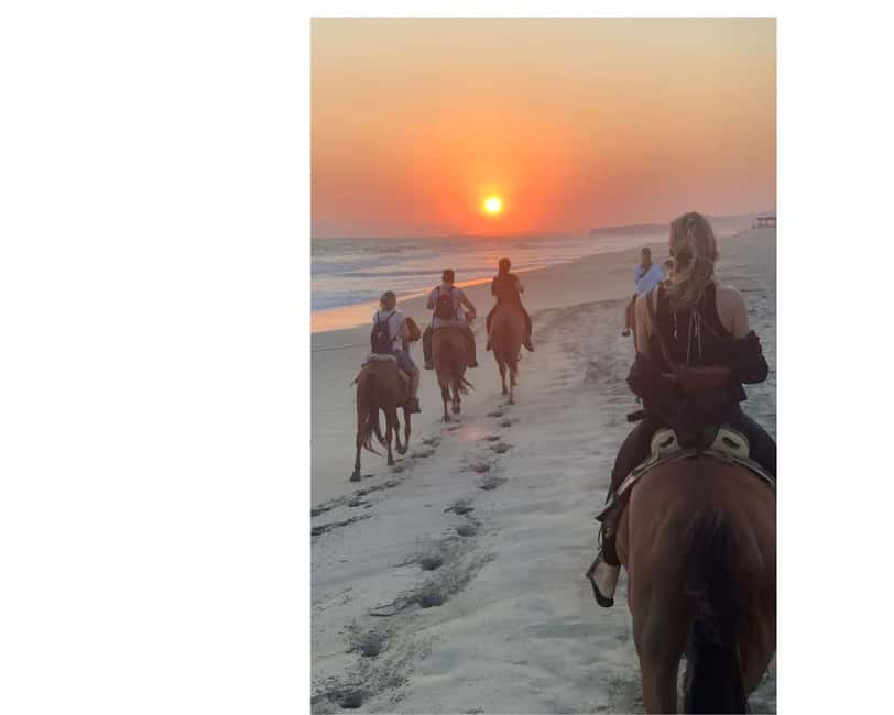 Sunset by Horse on the Beach - What the guides and horses add