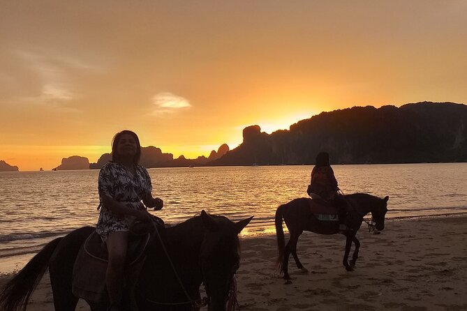 Sunset Horse Riding And BBQ Dinner Tour At Ao Nam Mao Beach Krabi - Meeting the horses at Ao Nam Mao