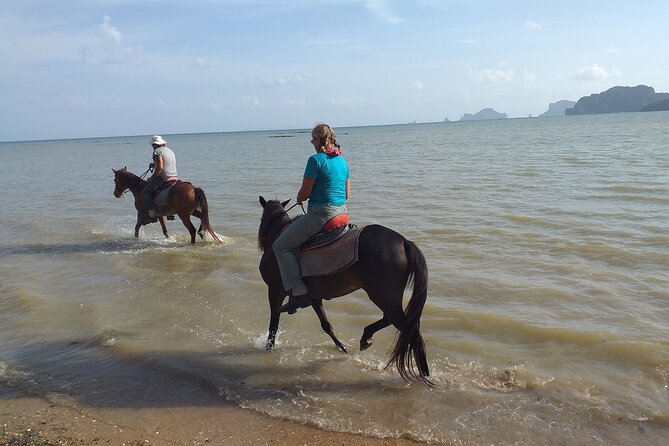 Sunset Horse Riding And BBQ Dinner Tour At Ao Nam Mao Beach Krabi - How the guides support different riding abilities