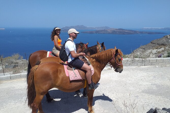 Sunset Horse Riding Experience to Caldera - Starting among the lanes of Megalochori