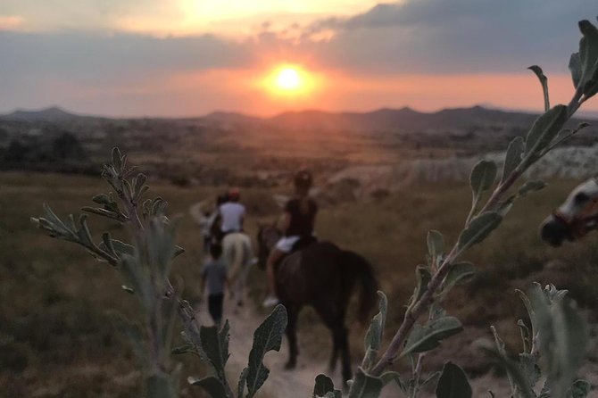 Sunset Horsebackriding-Tour through the Valleys of Cappadocia - Climbing Red Valley toward Cross Church Cafe