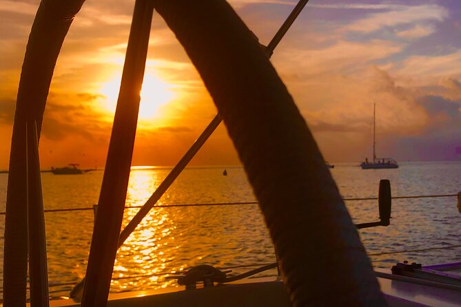 Sunset on a Sailboat in the Camargue - The view from La Grande-Motte toward Pic Saint-Loup