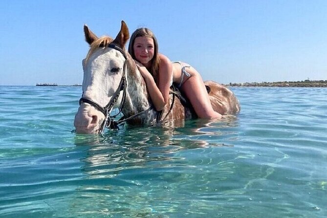 Swimming by Horse at Red Sea Beach & Desert with Dinner- Hurghada - Swimming with a horse in the Red Sea