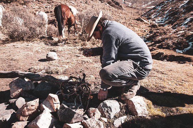 The Real Gaucho Day Trip from Mendoza - Don Daniel Ranch - Saddling up for two hours in the Andes