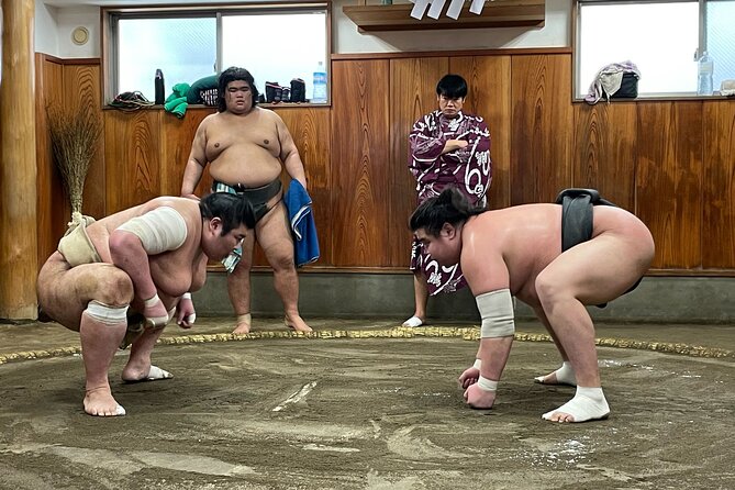 Tokyo Sumo Morning Training/ Sumo Practice with Wrestlers - Weather, timing, and the risk of schedule changes