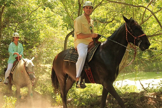 Tulum Jungle Horseback Ride + ATV + Ziplines + Cenote Combo Tour - Four ziplines, including a very long run