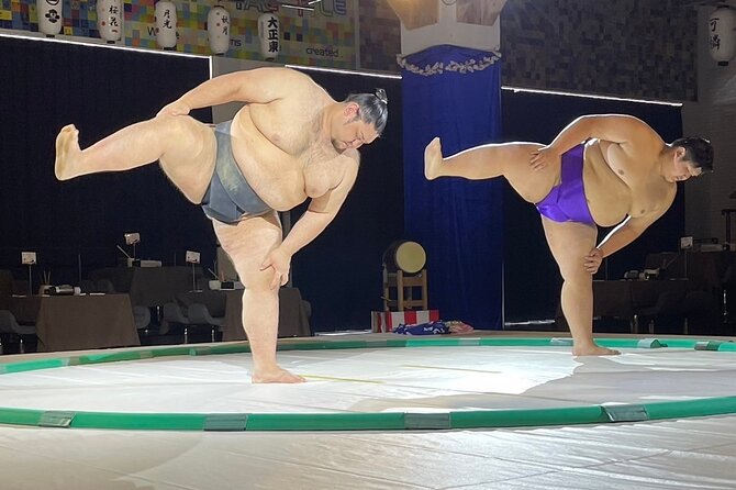 Up-Close Sumo Experience at Ochi Stable: Wear Kimono in Osaka - A short show with a big physical presence