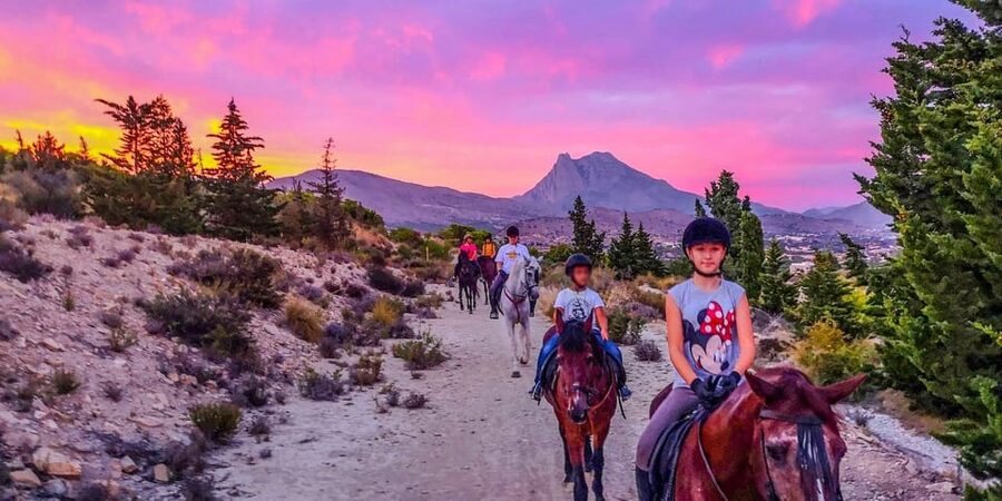 Villajoyosa Horseback Riding in the Mountains with sea views - What the one-hour route is really like