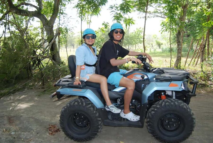 VIP DayPass | ATV's, Zip Lines, Horse Riding| Hotel & Cruise - ATV riding through a riverbed and local villages